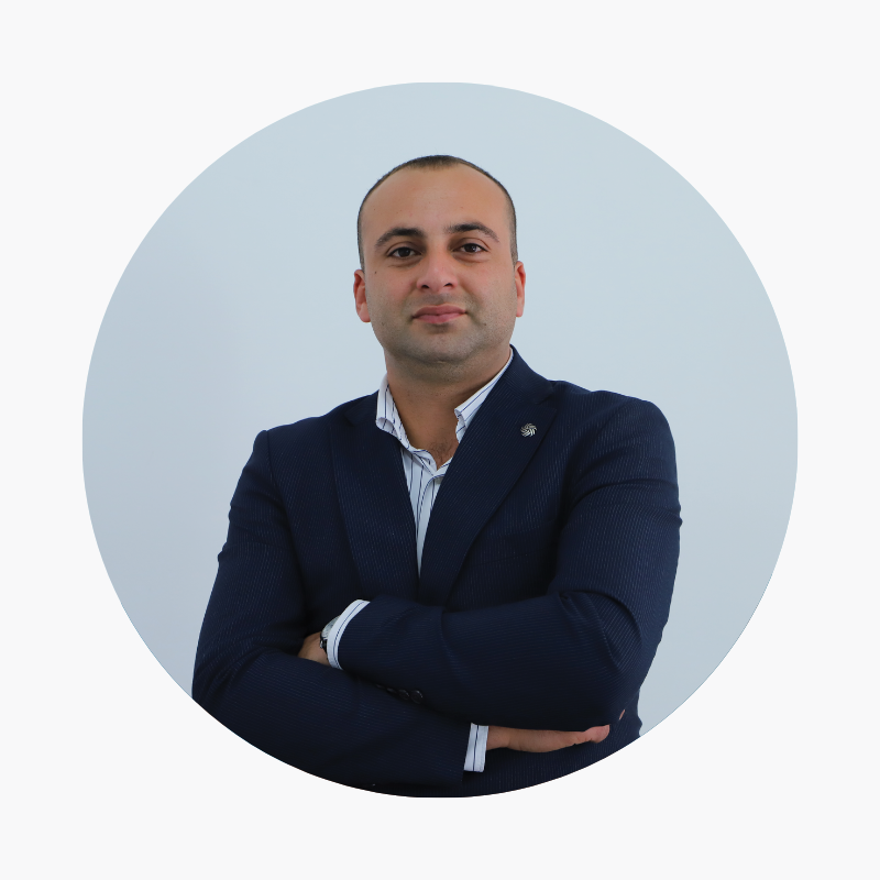 Blue and White Vibrant Geometric Director LinkedIn Profile Picture (2)
